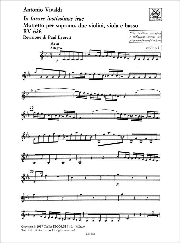 In Furore Justissimae Irae Rv 626